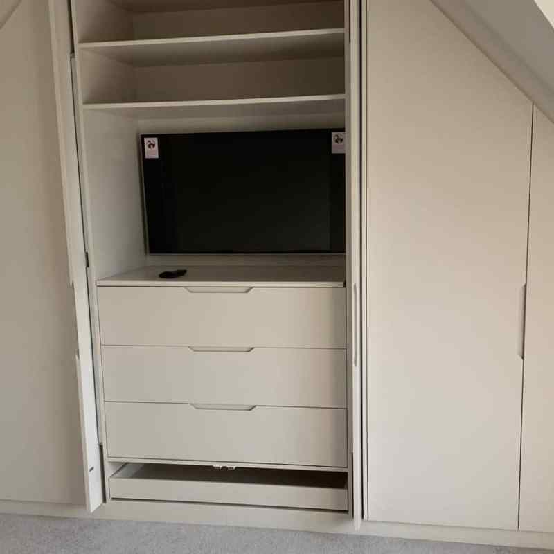 Fitted wardrobes For Sloping Ceilings Angled Wardrobes
