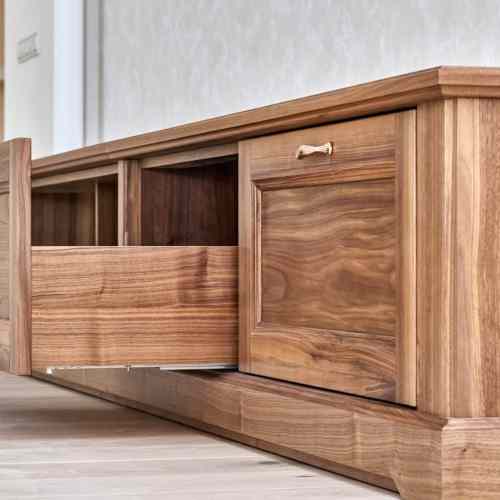 Walnut wardrobe cabinet