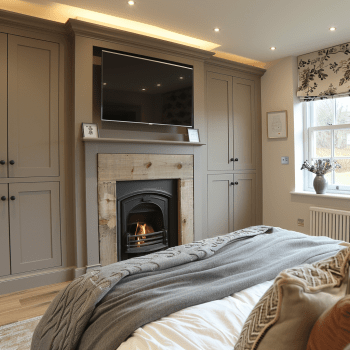 Fitted Wardrobes Around Chimney Breast | Built In Storage